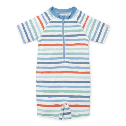 Little Dutch Zwempak Kind Korte Mouwen Stripes - Babywinkel - 8721122572825