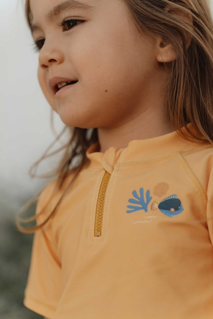 Little Dutch Zwemshirt Kind Korte Mouwem Honey Yellow - Little Dutch - Babywinkel - 8720986871174