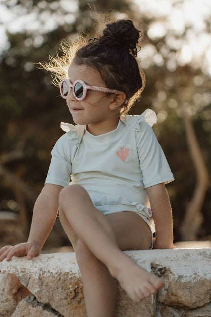 Little Dutch Zwemshirt Kind Korte Mouwen Ruches Sea Green - Little Dutch - Babywinkel - 8720986872393