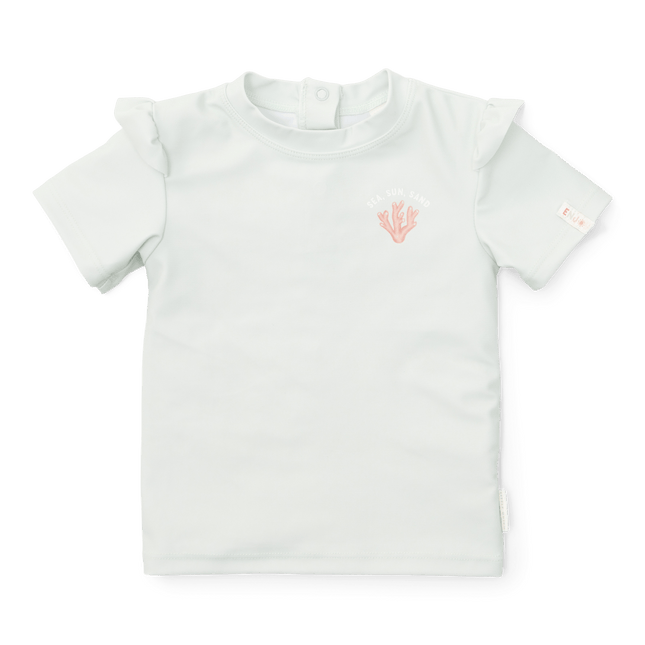 Little Dutch Zwemshirt Kind Korte Mouwen Ruches Sea Green - Little Dutch - Babywinkel - 8720986872393