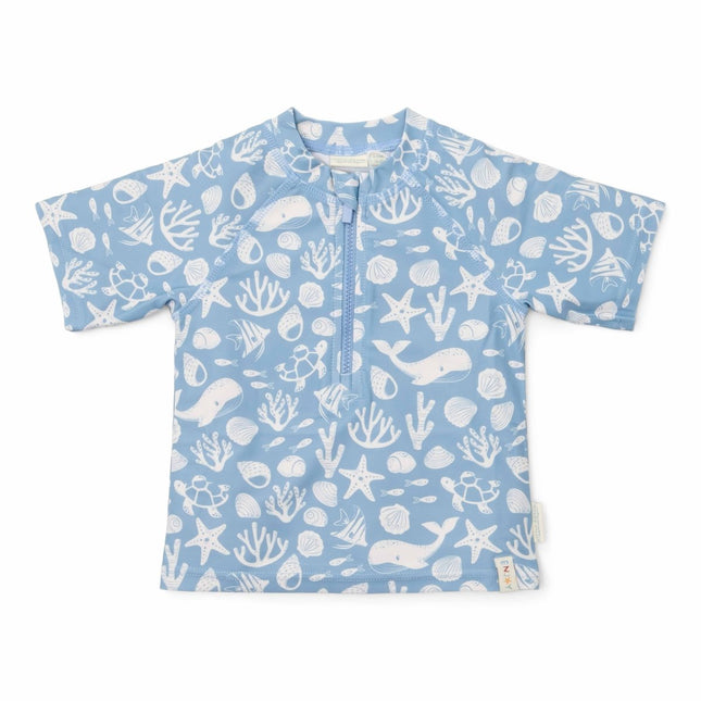 Little Dutch Zwemshirt Kind Korte Mouwen Sea Life Ocean Blue koop je bij Babywinkel