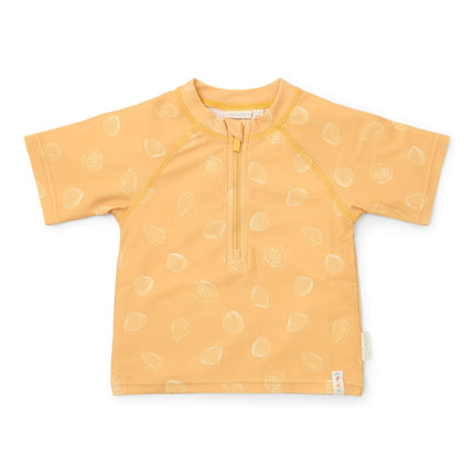 Little Dutch Zwemshirt Kind Korte Mouwen Seashells Sunny Yellow - Babywinkel - 8721122573228