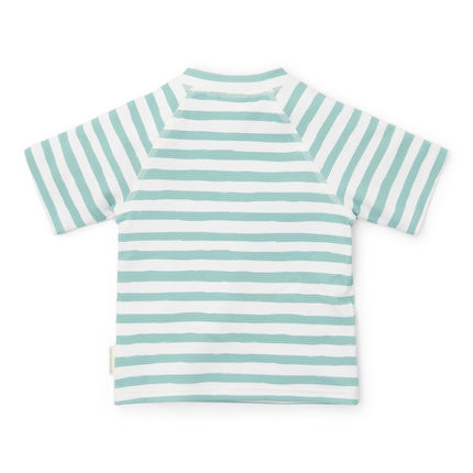 Little Dutch Zwemshirt Kind Korte Mouwen Stripes Surf Blue - Babywinkel - 8721122573266