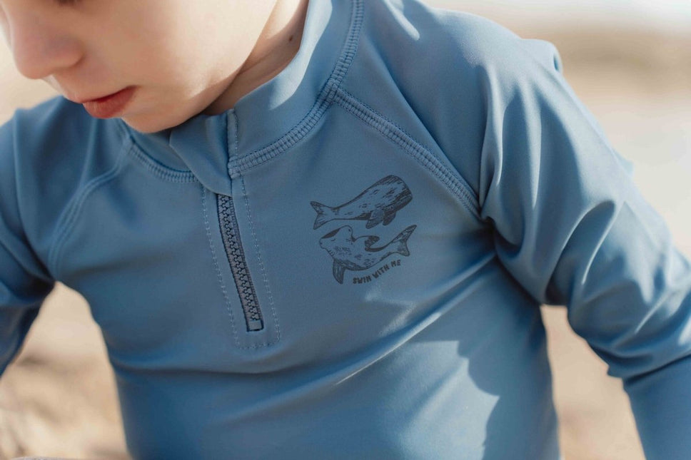 Little Dutch Zwemshirt Kind Lange Mouwen Blue Whale - Little Dutch - Babywinkel - 8720986871457