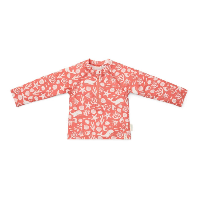 Little Dutch Zwemshirt Kind Lange Mouwen Sea Life Coral Red koop je bij Babywinkel