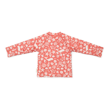 Little Dutch Zwemshirt Kind Lange Mouwen Sea Life Coral Red - Babywinkel - 8721122572948