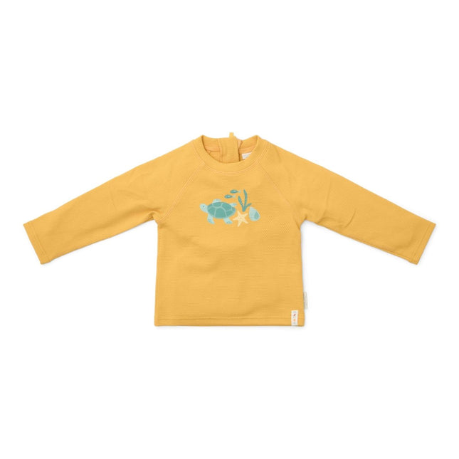 Little Dutch Zwemshirt Kind Lange Mouwen Seashells Sunny Yellow - Babywinkel - 8721122572986