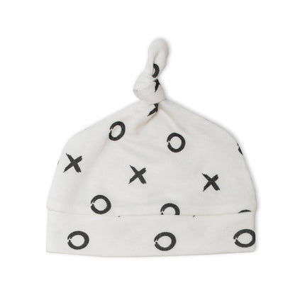 Lulujo Hydrofiele Doek Met Muts En Sticker Hugs & Kisses - Lulujo - Babywinkel - 628233456427