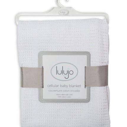 Lulujo Wiegdeken Cellular Wit - Lulujo - Babywinkel - 628233457509