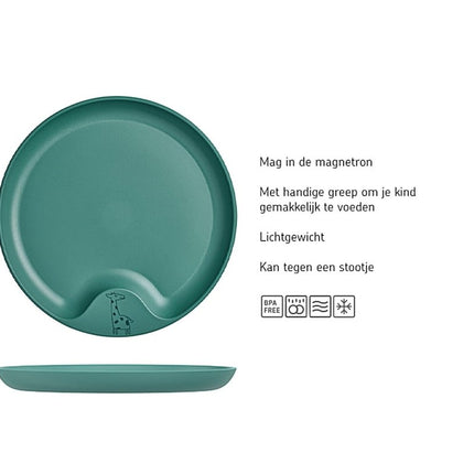 Mepal Baby Bordje Mio Deep Turquoise - Mepal - Babywinkel - 8720294009863
