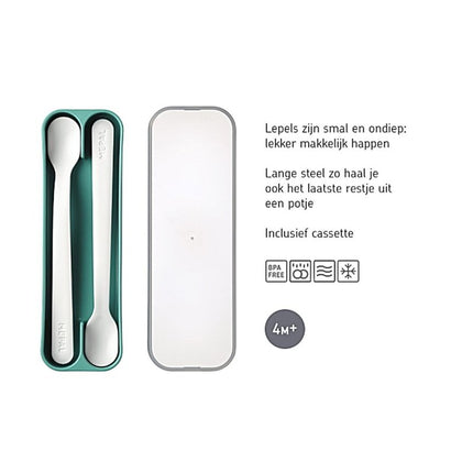 Mepal Babylepel Set Mio 2 delig Deep Turquoise - Mepal - Babywinkel - 8711269993409