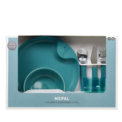 Mepal Kinderservies Set Mio 6 delig Deep Turquoise - Mepal - Babywinkel - 8711269993751