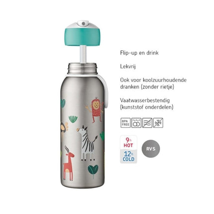 Mepal Thermosfles Flip - Up Campus 350ml Pink - Mepal - Babywinkel - 8720294011750