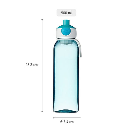 Mepal Waterfles Kind Pop - Up Campus 500ml Blue - Mepal - Babywinkel - 8711269949659