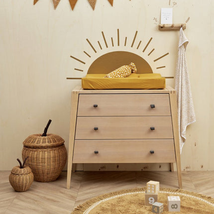 Meyco Aankleedkussenhoes 2St Basic Jersey Cheetah Honey Gold - Meyco - Babywinkel - 4054703862379