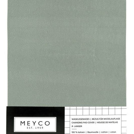 Meyco Aankleedkussenhoes Basic Jersey Stone Green - Meyco - Babywinkel - 4054703860221