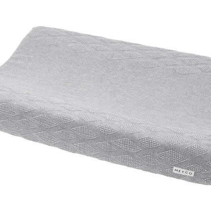 Meyco Aankleedkussenhoes Diamond Grijs Melange - Meyco - Babywinkel - 4054703633306