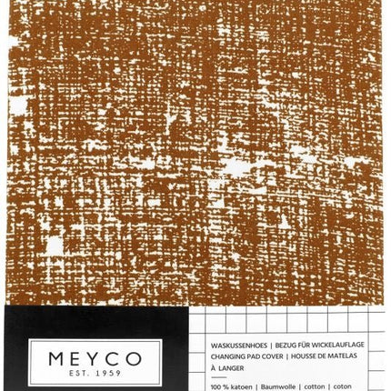 Meyco Aankleedkussenhoes Fine Lines Camel - Meyco - Babywinkel - 4054703516319