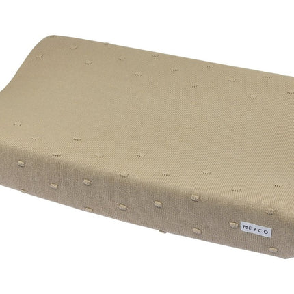 Meyco Aankleedkussenhoes Mini Knots Sand - Meyco - Babywinkel - 4054703630794
