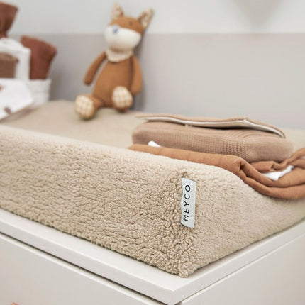 Meyco Aankleedkussenhoes Teddy Sand 50X70cm - Meyco - Babywinkel - 4054703222333