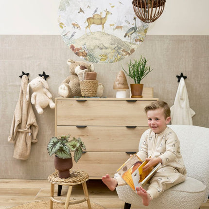 Meyco Baby Penguin Baby Winter Slaapoverall Jumper Met Vaste Mouw Soft Sand 92Cm - Meyco - Babywinkel - 4054703533651