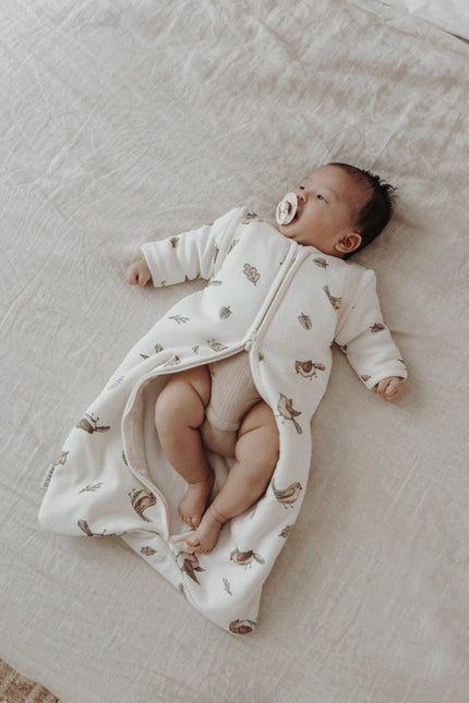 Meyco Baby Robin Baby Slaapzak Met Afritsbare Mouwen Multicolour - Meyco - Babywinkel - 4054703824032
