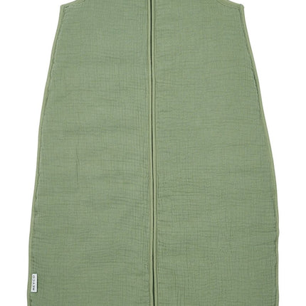 Meyco Baby Uni Winter Baby Slaapzak Pre - Washed Hydrofiel Olive Green - Meyco - Babywinkel - 4054703246636