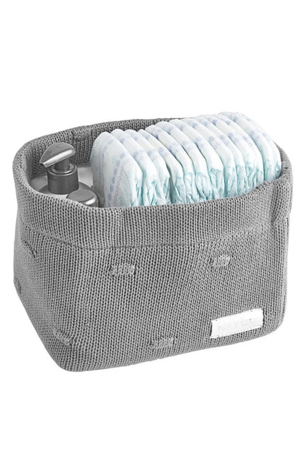 Meyco Commodemandje Small Knots Grijs - Meyco - Babywinkel - 4054703823592
