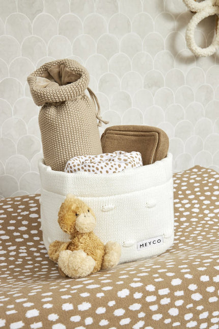 Meyco Commodemandje Small Knots Offwhite koop je bij Babywinkel