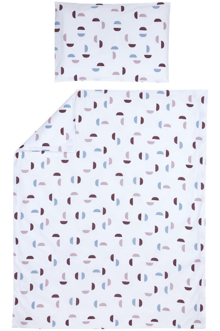 Meyco Dekbedovertrek Met Kussensloop Shapes Lilac 120X150 cm koop je bij Babywinkel