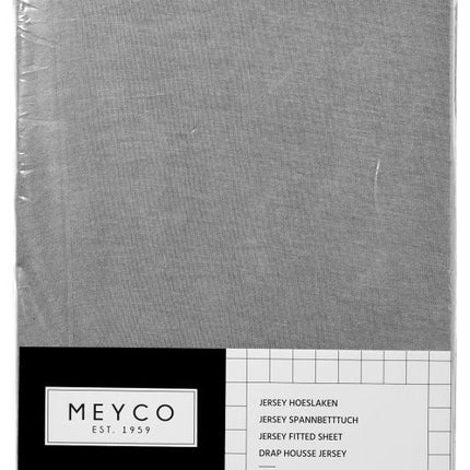 Meyco Hoeslaken Jersey Grijs 60x120cm - Meyco - Babywinkel - 4054703564044