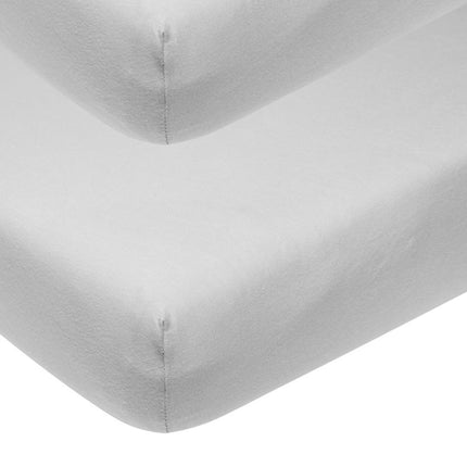 Meyco Hoeslaken Jersey Lichtgrijs 70x140/150 cm 2st - Meyco - Babywinkel - 4054703652055