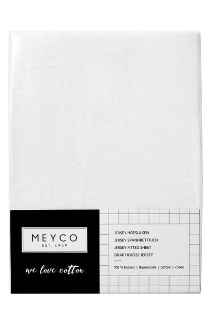 Meyco Hoeslaken Jersey Wit 40x80/90 cm koop je bij Babywinkel