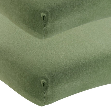 Meyco Hoeslaken Ledikant 2St Olive Green 60X120cm - Meyco - Babywinkel - 4054703668322