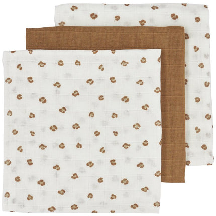 Meyco Hydrofiele Doek 3St Mini Panther Toffee - Meyco - Babywinkel - 4054703452556