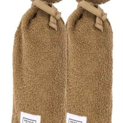 Meyco Kruikenzak 2St Basic Badstof Toffee - Meyco - Babywinkel - 4054703612714
