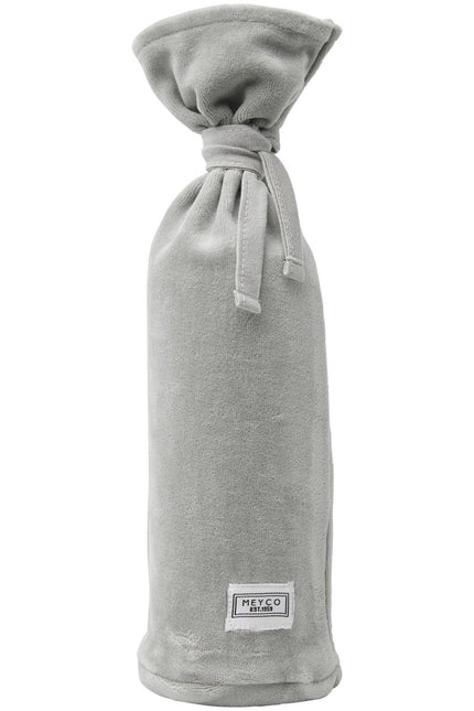Meyco Kruikenzak Velvet Light Grey koop je bij Babywinkel