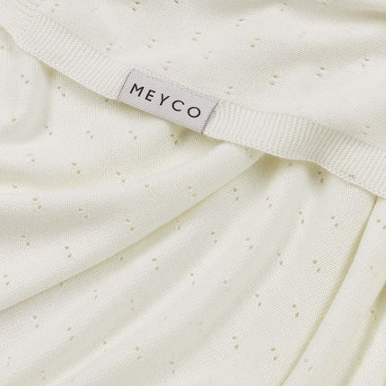 Meyco Ledikantdeken Bamboe Offwhite 100X150cm - Meyco - Babywinkel - 4054703238129