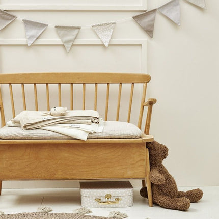 Meyco Ledikantdeken Bamboe Offwhite 100X150cm - Meyco - Babywinkel - 4054703238129