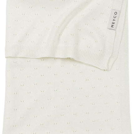 Meyco Ledikantdeken Bamboe Offwhite 100X150cm - Meyco - Babywinkel - 4054703238129