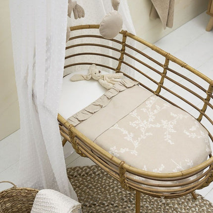 Meyco Ledikantdeken Branches Sand 100X150cm - Meyco - Babywinkel - 4054703963328