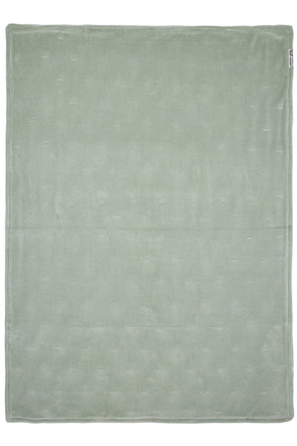 Meyco Ledikantdeken Velvet Knots Stone Green koop je bij Babywinkel