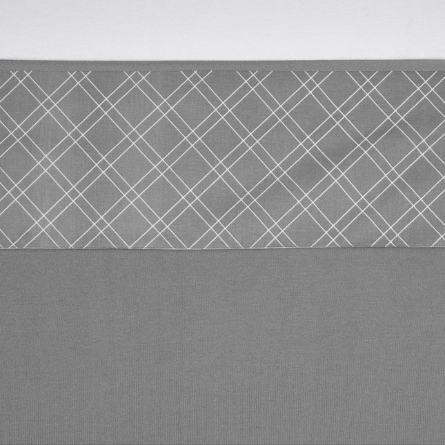 Meyco Ledikantlaken Double Diamond Grey koop je bij Babywinkel