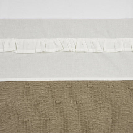 Meyco Ledikantlaken Ruffle Offwhite - Meyco - Babywinkel - 4054703414912