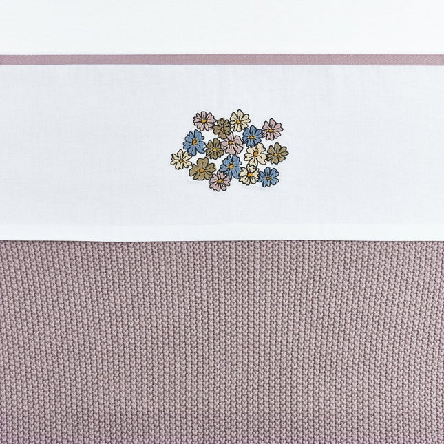 Meyco Ledikantlaken Vintage Flower Lilac koop je bij Babywinkel