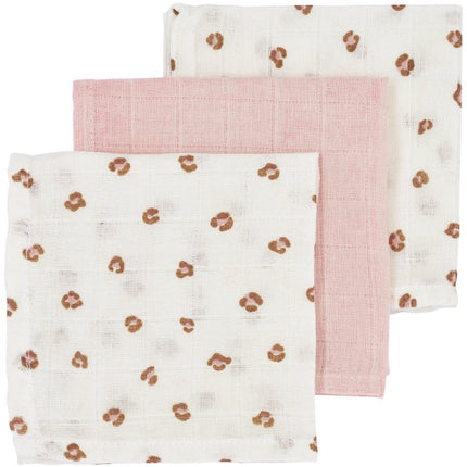 Meyco Monddoekje 3St Mini Panther Soft Pink - Meyco - Babywinkel - 4054703457544