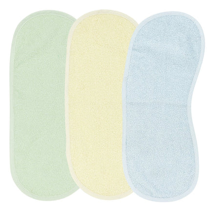 Meyco Monddoekje Schoudermodel 3St Basic Badstof Soft Mint Soft Yellow Light Blue - Meyco - Babywinkel - 4054703614121