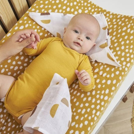Meyco Monddoekje Shapes Honey Gold 3st - Meyco - Babywinkel - 4054703457995