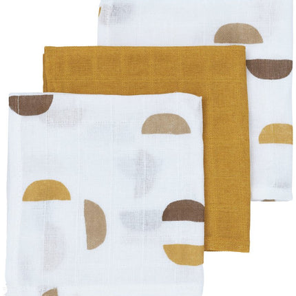 Meyco Monddoekje Shapes Honey Gold 3st - Meyco - Babywinkel - 4054703457995