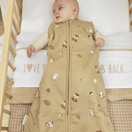 Meyco Slaapzak Baby Afritsbare Mouwen Forest Animals Sand - Meyco - Babywinkel - 4054703533019